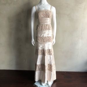 BCBG MaxAzria | Satin & Lace Gown